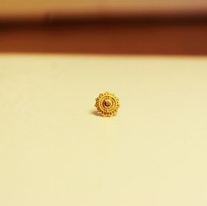 BVLA 14k YG Afghan Threadless End with Amethyst